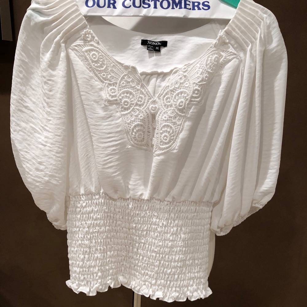 Bebe White Dress shirt - Picture 2 of 4